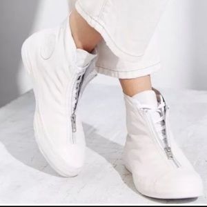 leather zipper white converse heels